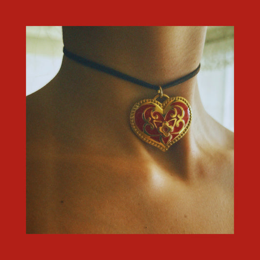 BOHO RED — CHOKER